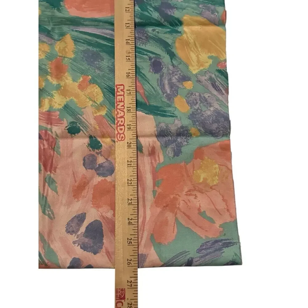 Vintage Upholstery Fabric Remnants Lot Floral Pastel Brushstroke Decor‎ Craft